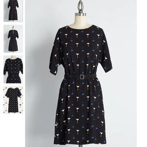 Just a Little Something Belted Shift Dress